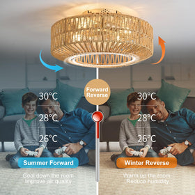 WONGU bladeless airflow ceiling fan delivers smooth cooling with minimal noise.