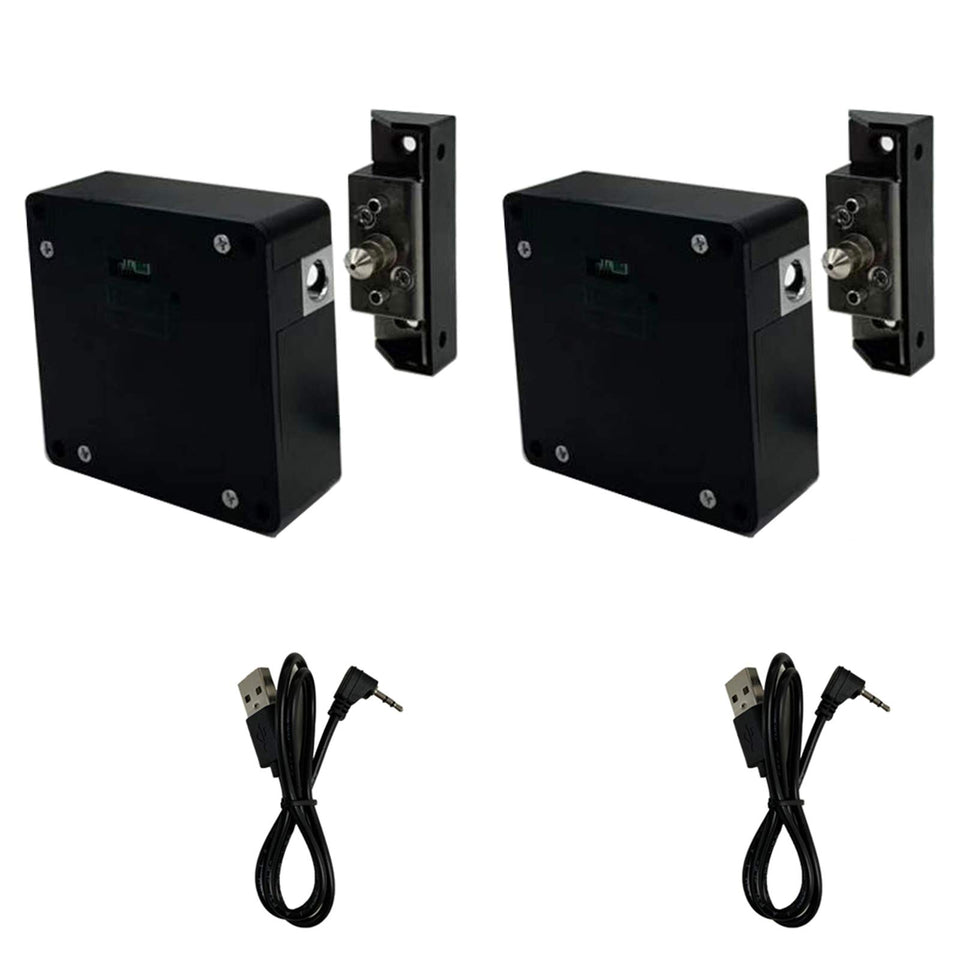 WOOCH RFID cabinet lock packaging shows a 2-pack kit for setup