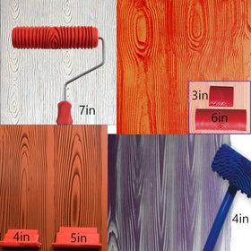 Wood Graining Tool Set 4-inch wood graining rocker with handle for precise grain patterns