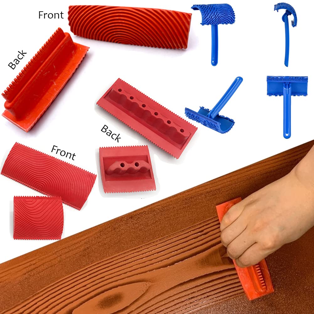Wood Graining Tool Set packaging displays complete DIY wood grain kit