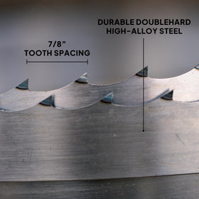 Wood-Mizer blade dimensions 0.042in by 1-1/4in for stable, precise cuts.