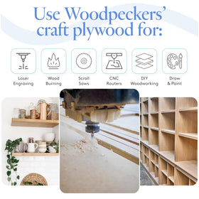 Woodpeckers 3mm Baltic Birch plywood suitable for precise CNC use