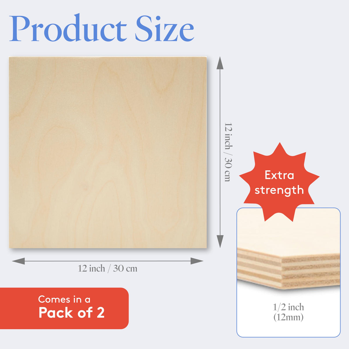 Woodpeckers Baltic Birch plywood true-size 11-7/8 by 11-7/8 for accurate project layouts