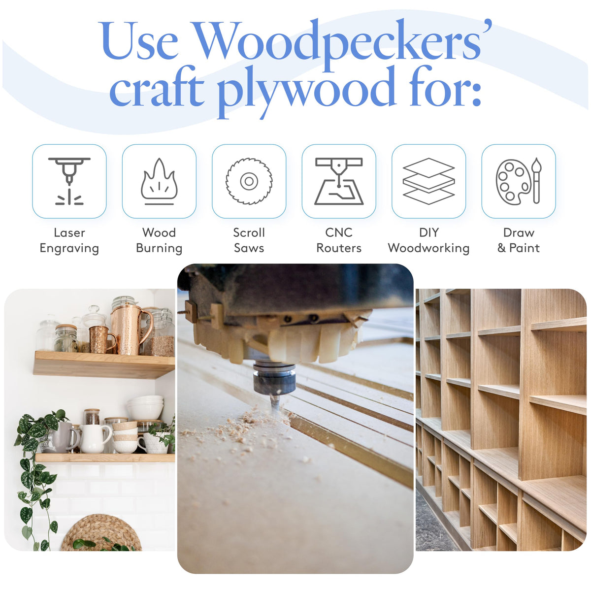 Woodpeckers true size edges guide consistent CNC routing.