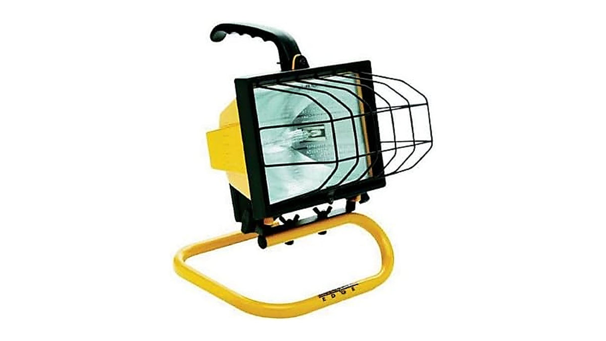 Woods 500W portable work light head with tempered glass for durable illumination