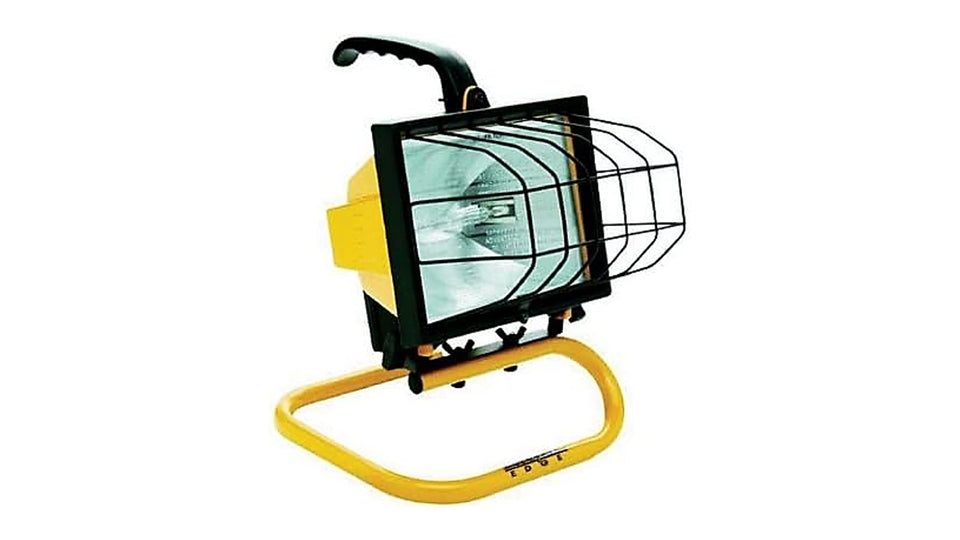 Woods 500W portable work light head with tempered glass for durable illumination