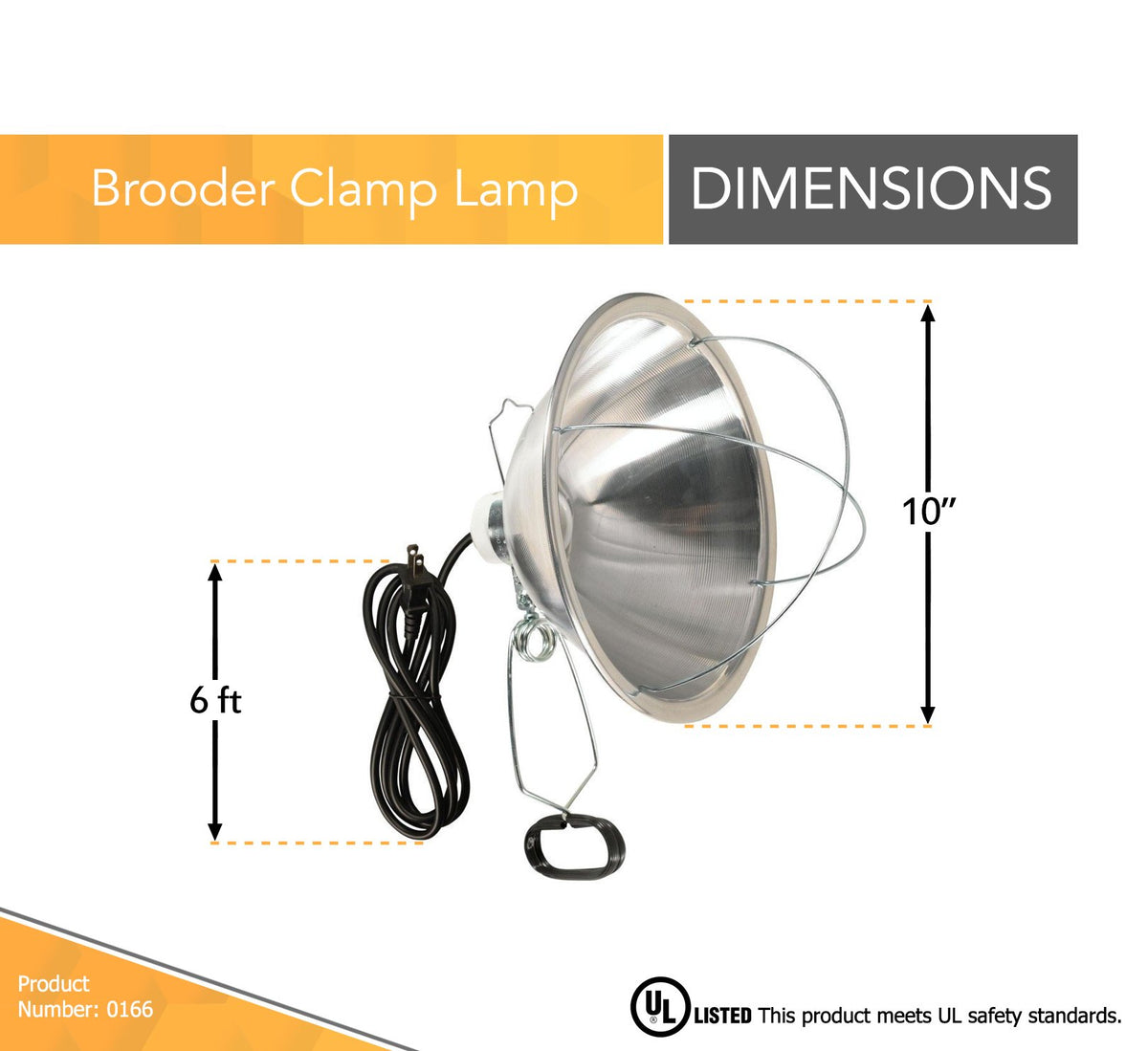 Woods lamp with bulb guard protects the bulb during busy work.