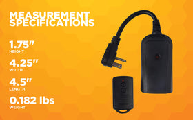 Woods durable outdoor switch built for jobsite reliability and longevity.