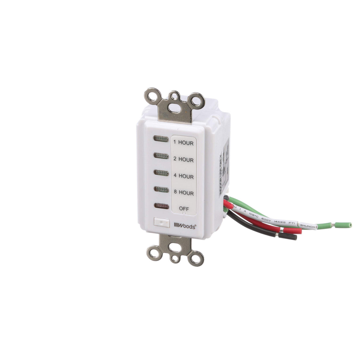 Woods in-wall timer wall-plate-fit demonstrates seamless decorator-plate installation