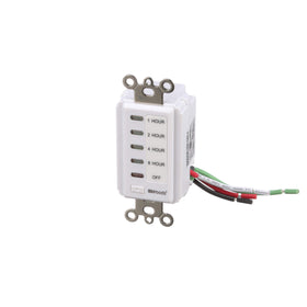Woods in-wall timer wall-plate-fit demonstrates seamless decorator-plate installation