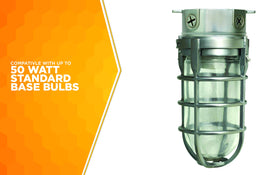 Woods L1706 150W incandescent brightness for bright overhead lighting.