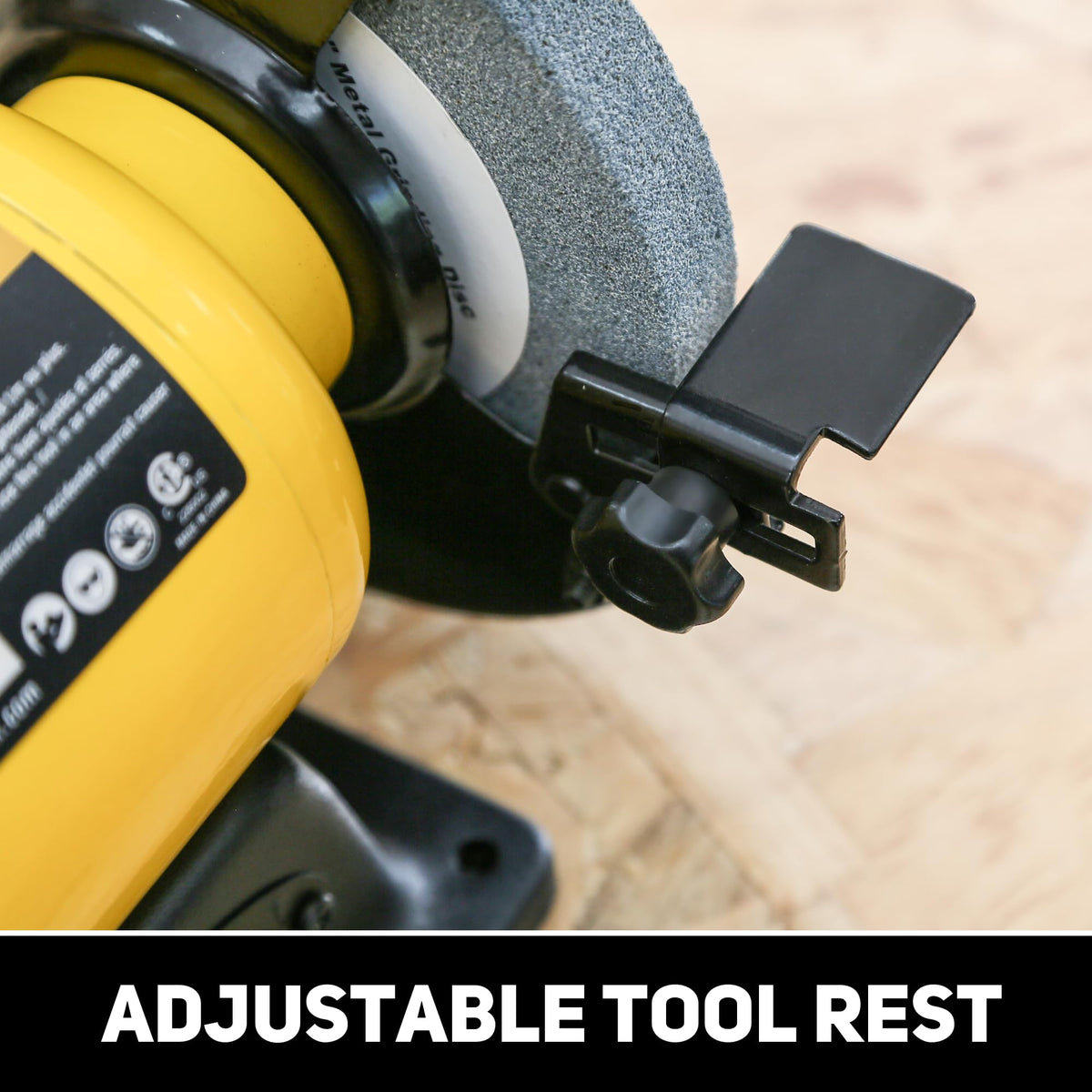Woodskil CSA-listed bench grinder for compliant home setups