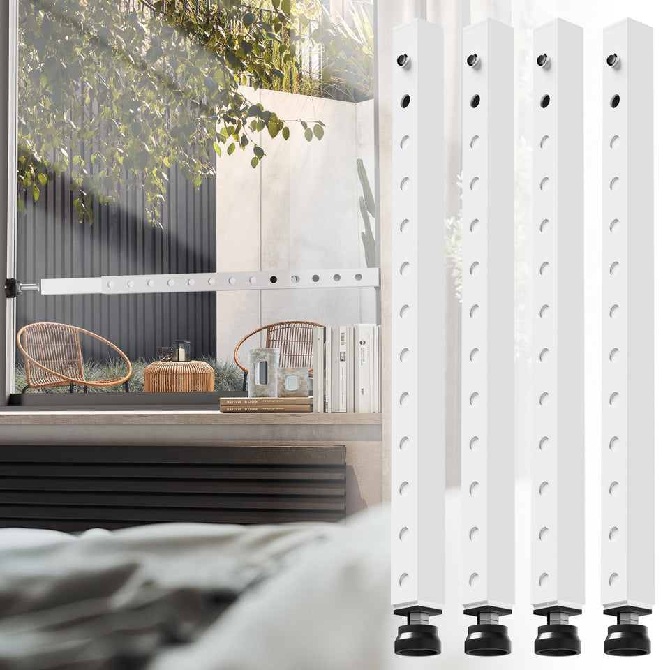 WooFog adjustable window bars extended from 17 to 32 inches for versatile fit.