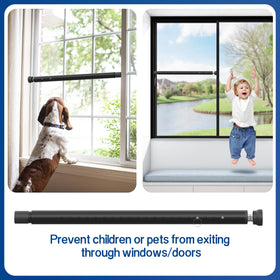 WooFog metal security bar with rubber feet protects surfaces