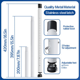 WooFog window security bar with white finish, ideal for interior child safety.