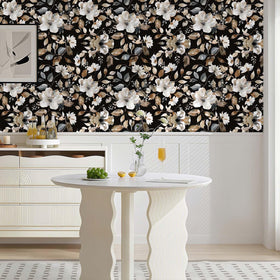 Wookmmy removable wallpaper comes off clean with no residue left behind.