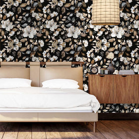 Wookmmy vinyl wallpaper with grid lines for precise cutting and alignment.
