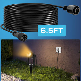 WOOLZ extension cord 2-pin SUNTHIN sensor spotlight connection keeps wiring tidy