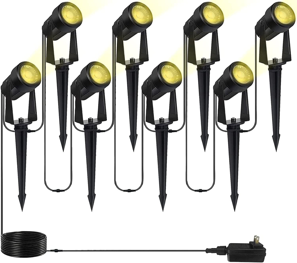 WOOLZ extension cord 6.5ft installed with SUNTHIN warm white spotlights delivers neat wiring