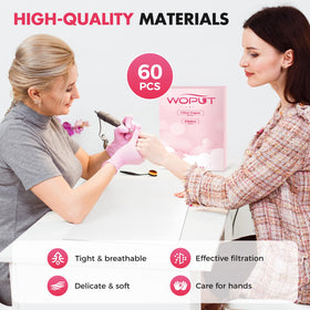 Woput disposable filter paper enables quick swap and mess-free nail sessions