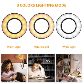 Woputne lamp demonstrates three color modes for different tasks.