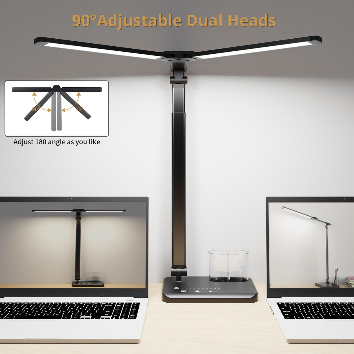 Woputne lamp showing 5 modes and brightness options for tasks