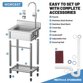 Worcest included accessories streamline installation and daily chores.