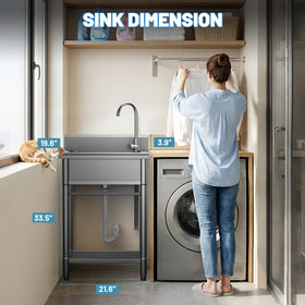 Worcest stainless steel 304 construction ensures durability and rust resistance.