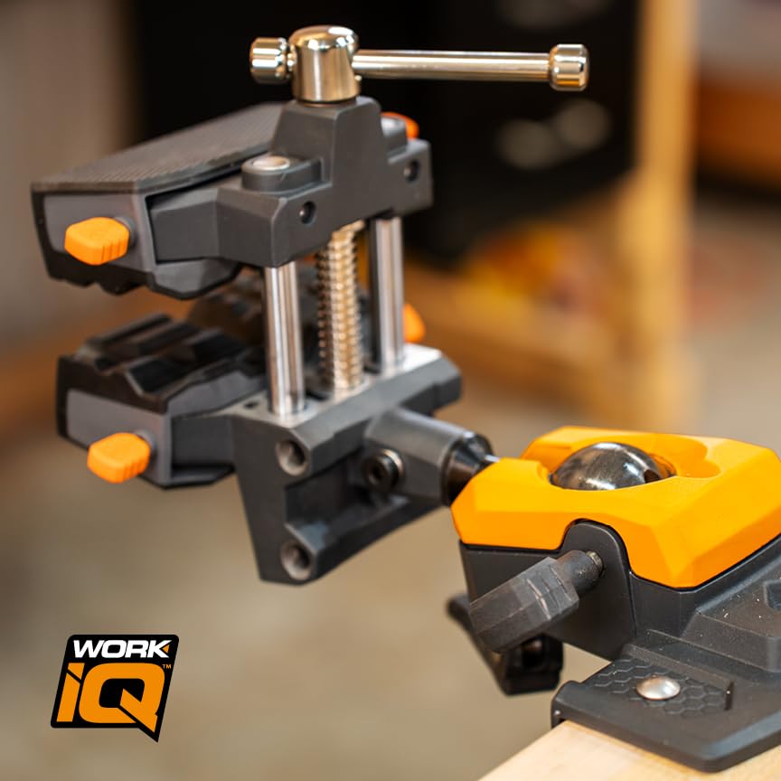 WORK IQ TOOLS hardened steel and cast aluminum construction for durable, lightweight performance.