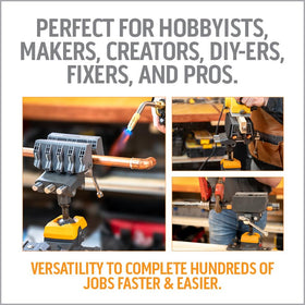 WORK IQ TOOLS versatile pipe, wood, and bow vise for various home projects.