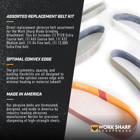 Work Sharp WSSAKO81115 X22 medium Norton Norax belt for smooth sharpening progress