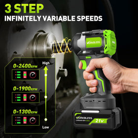 WorkBless four-socket set in 17-21mm for versatile fastener work.