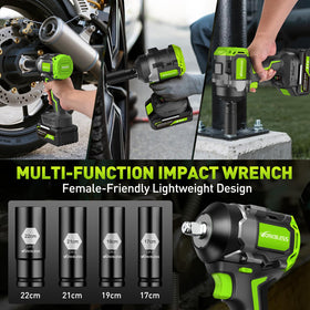 WorkBless quick-change kit helps with lawn mower blade changes.