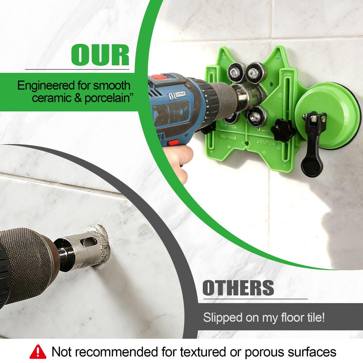 WORKEASE 18-piece set enables accurate 6–50 mm hole size cuts