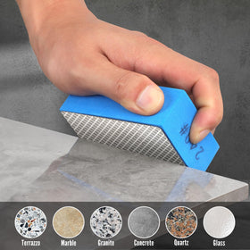 WORKEASE 1000 grit pad for ultra-fine polishing on marble, glass, and polished metal.