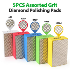 WORKEASE 120 grit polishing pad for medium refinement on ceramic, glass, and metal surfaces.