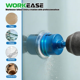 WORKEASE serrated edge detail on diamond bits for fast drilling