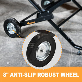 Workess adjustable mounting space suits many table saw brands and setups.