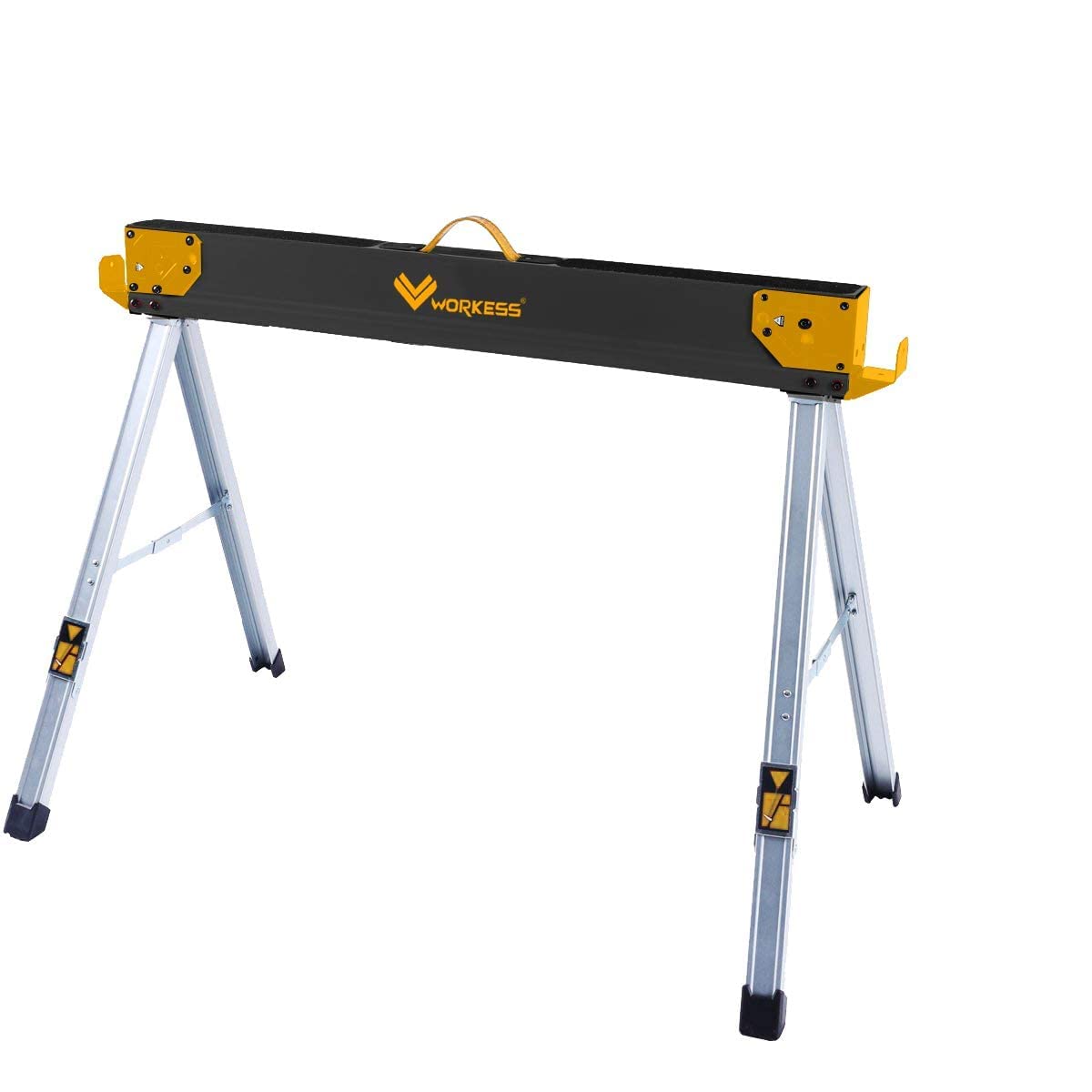 WORKESS sawhorses easy-grip-handle for effortless handling.