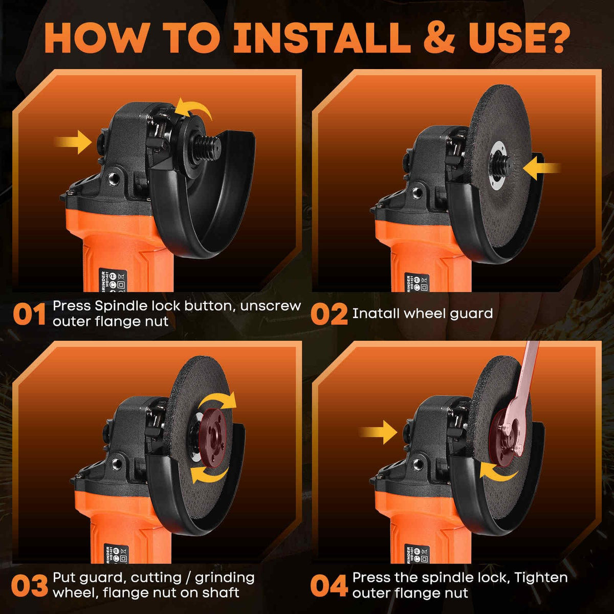 WorkNeon 5-wheel kit supports versatile cutting and grinding tasks.
