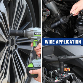 Compatible with 1/2 inch drive impact tools for automotive and mechanical repairs