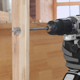 WORKPRO 1/4-inch hex shank fits most drills for easy mounting