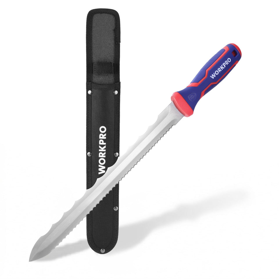WORKPRO 11-inch insulation knife blade for precise cuts.