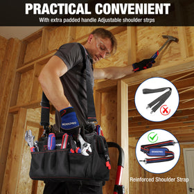 WORKPRO exterior pockets enabling fast tool sorting