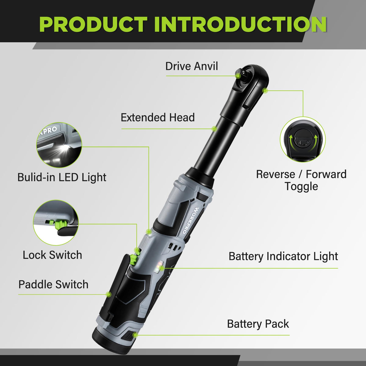WORKPRO carrying case keeps tools organized for on-site use