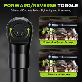 WORKPRO extended-head ratchet reaching recessed bolts with ease