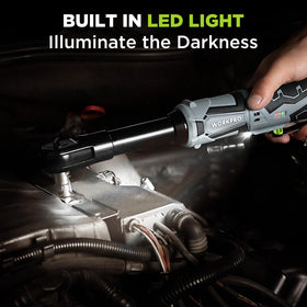 WORKPRO built-in LED lighting for better visibility while working