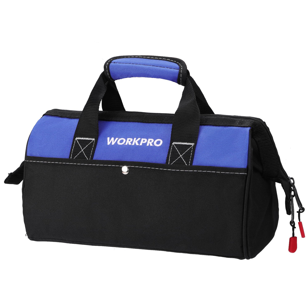 WORKPRO 13-inch tool bag with wide mouth for fast tool retrieval