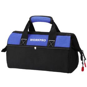 WORKPRO 13-inch tool bag with wide mouth for fast tool retrieval