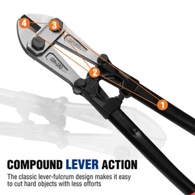 WORKPRO bolt cutter opening reaches 10 mm for wider gaps.